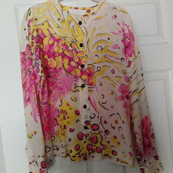 Escada By Margaretha Ley Vintage Silk Blouse - Picture 7 of 8